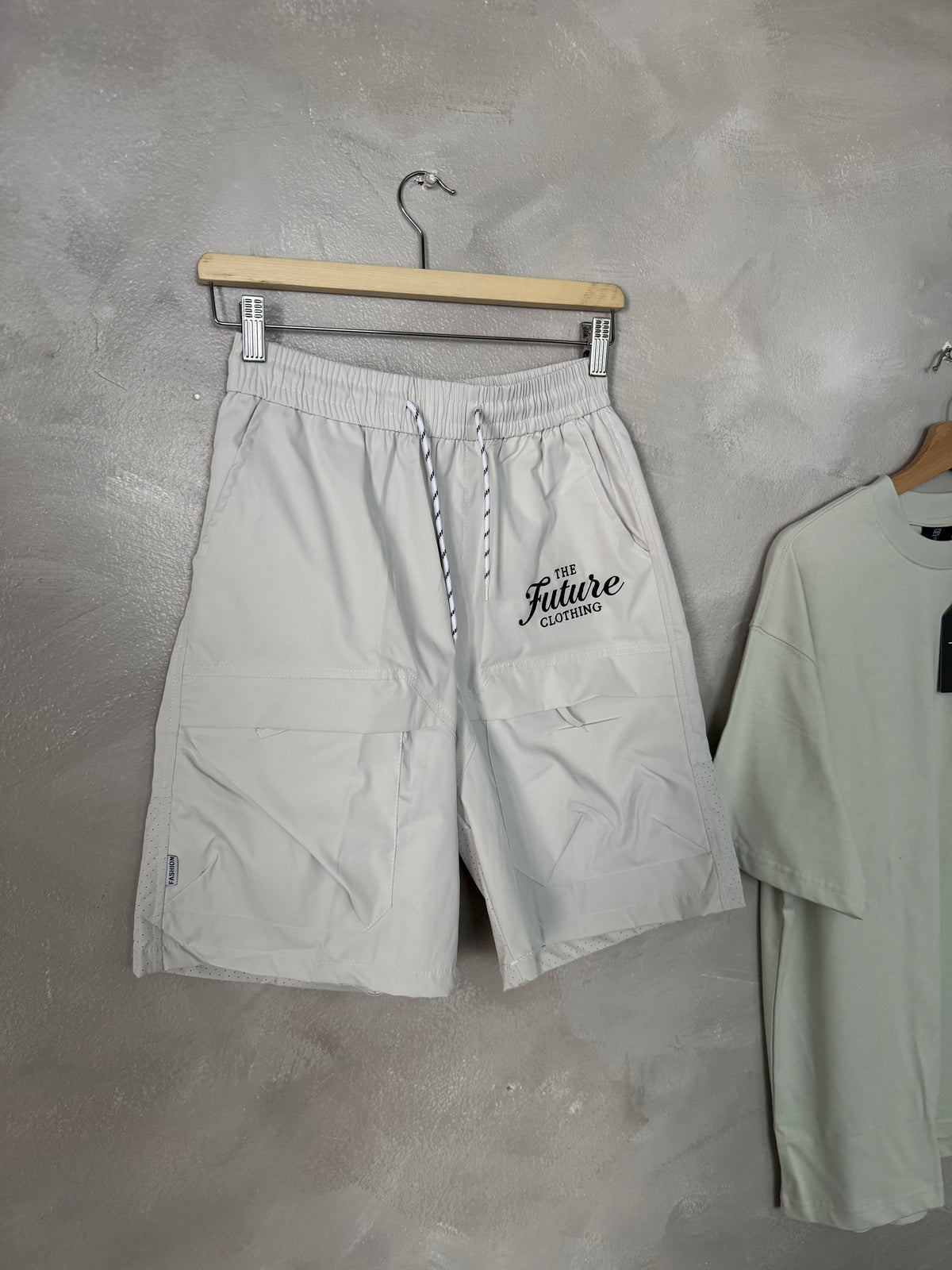 Pantalón Corto Gris claro